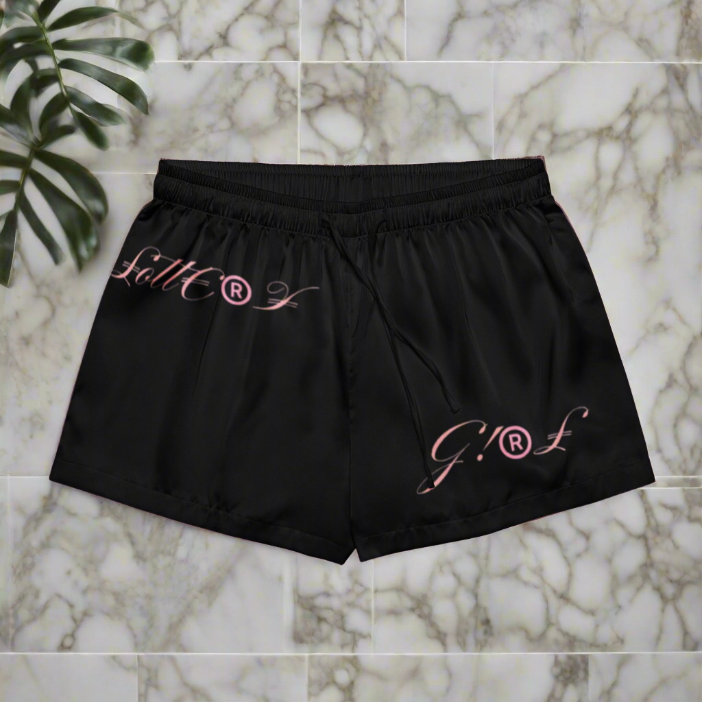 Lottery Girl logo Women’s pajama shorts