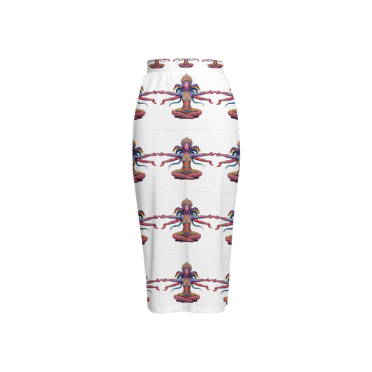 Lottery Girl : Floating Godess  Back Split Pencil Skirt
