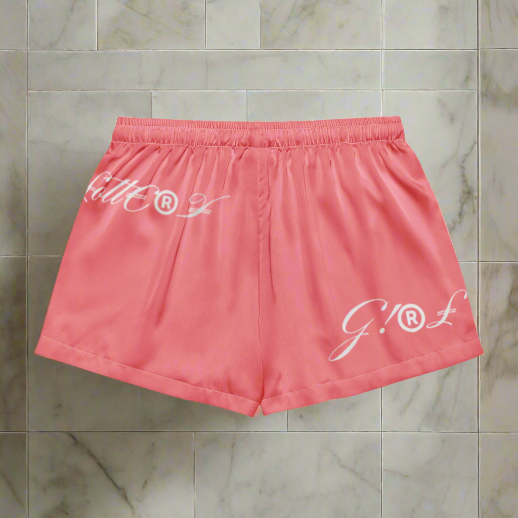 Lottery Girl Crowned IZM logo pajama shorts