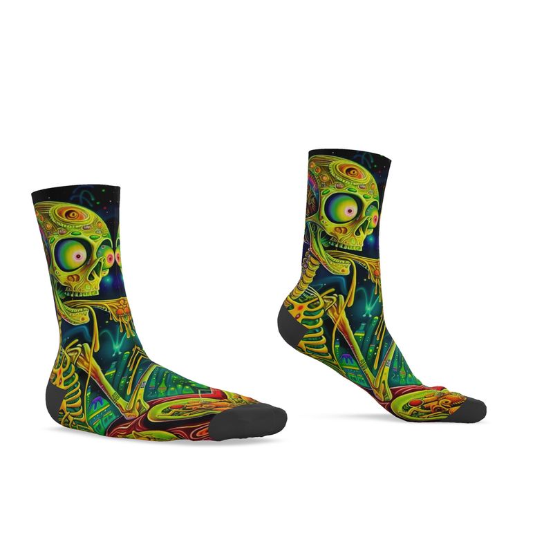 I am IZM : Geeked Up Sock print