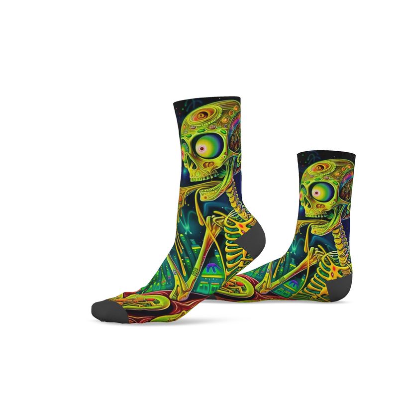 I am IZM : Geeked Up Sock print