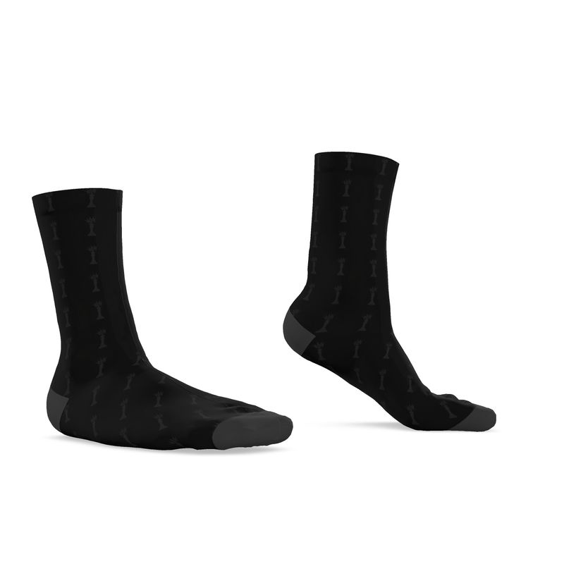I am IZM : Crowned IZM logo print socks