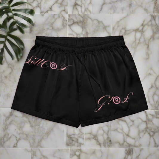 Lottery Girl logo Women’s pajama shorts