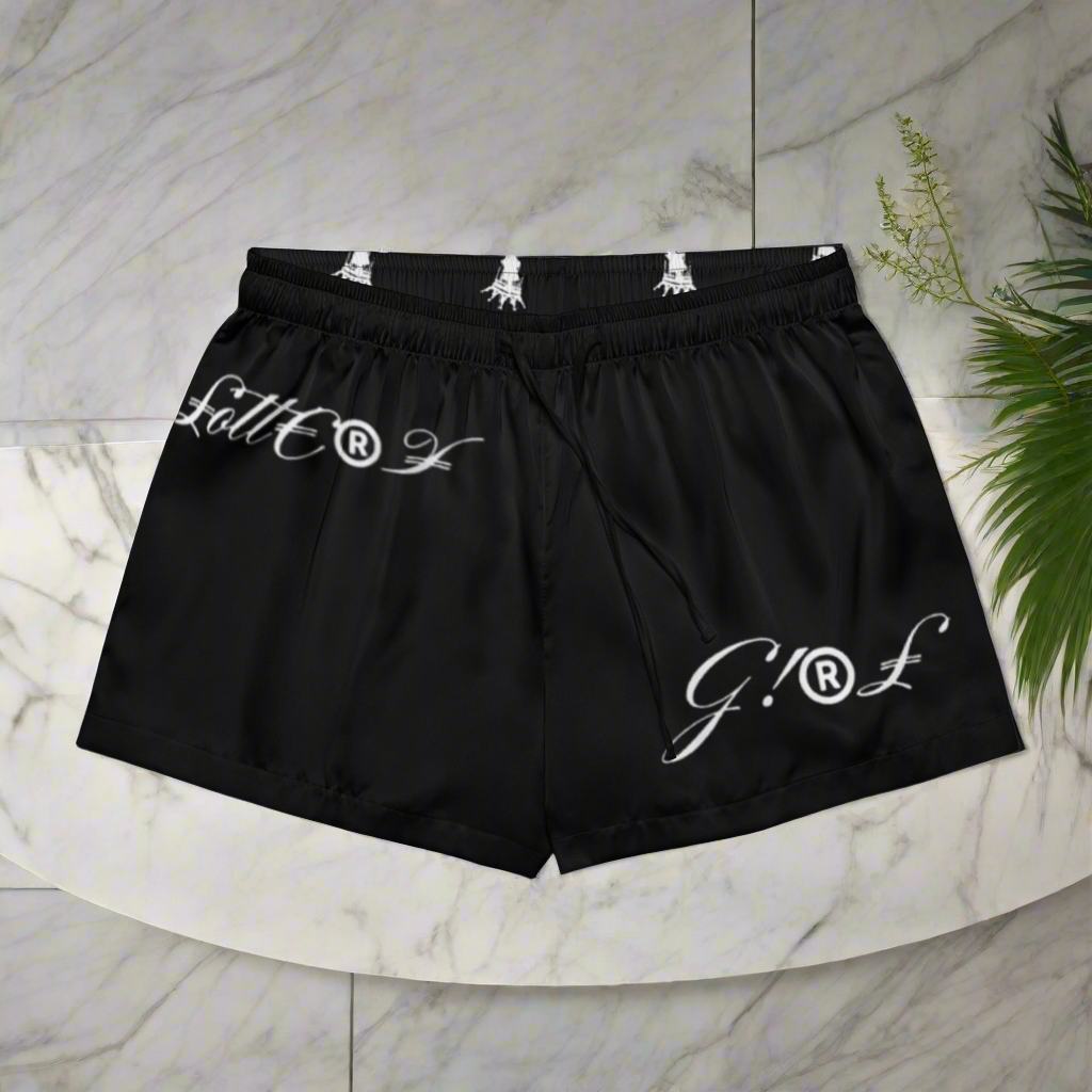 Lottery Girl Crowned IZM logo Women’s pajama shorts