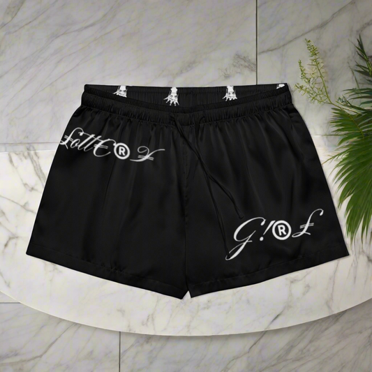 Lottery Girl Crowned IZM logo Women’s pajama shorts