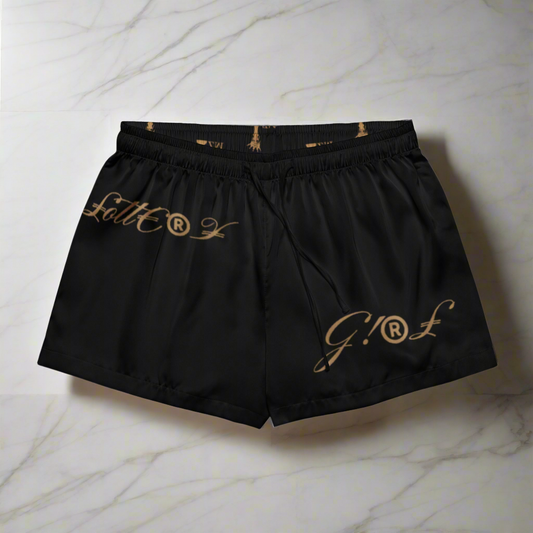 Lottery Girl Crowned IZM logo Women’s pajama shorts