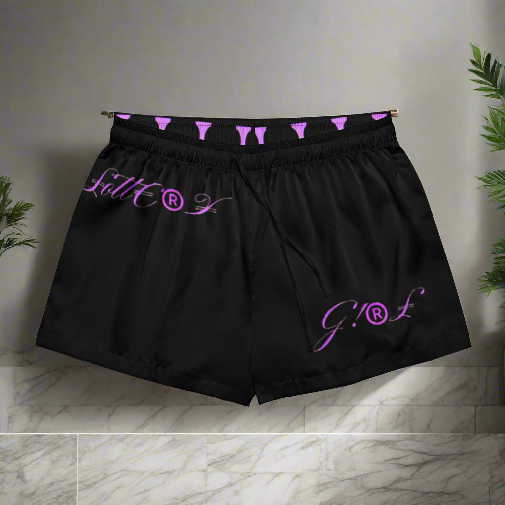 Lottery Girl Crowned IZM logo Women’s pajama shorts